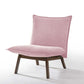 31" Plush Pink Low Profile Armless Accent Chair By Homeroots | Accent Chairs | Modishstore - 2