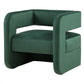 Modern Green Velvet U Shaped Chair By Homeroots | Accent Chairs | Modishstore