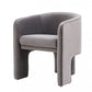 28" Contemporary Dark Gray Velvet Three Legged Chair By Homeroots | Accent Chairs | Modishstore