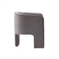 28" Contemporary Dark Gray Velvet Three Legged Chair By Homeroots | Accent Chairs | Modishstore - 3