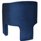 28" Contemporary Royal Blue Gray Velvet Three Legged Chair By Homeroots | Accent Chairs | Modishstore - 4