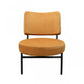 32" Orange Contemporary Rectangle and Circle Accent Chair By Homeroots | Accent Chairs | Modishstore - 3