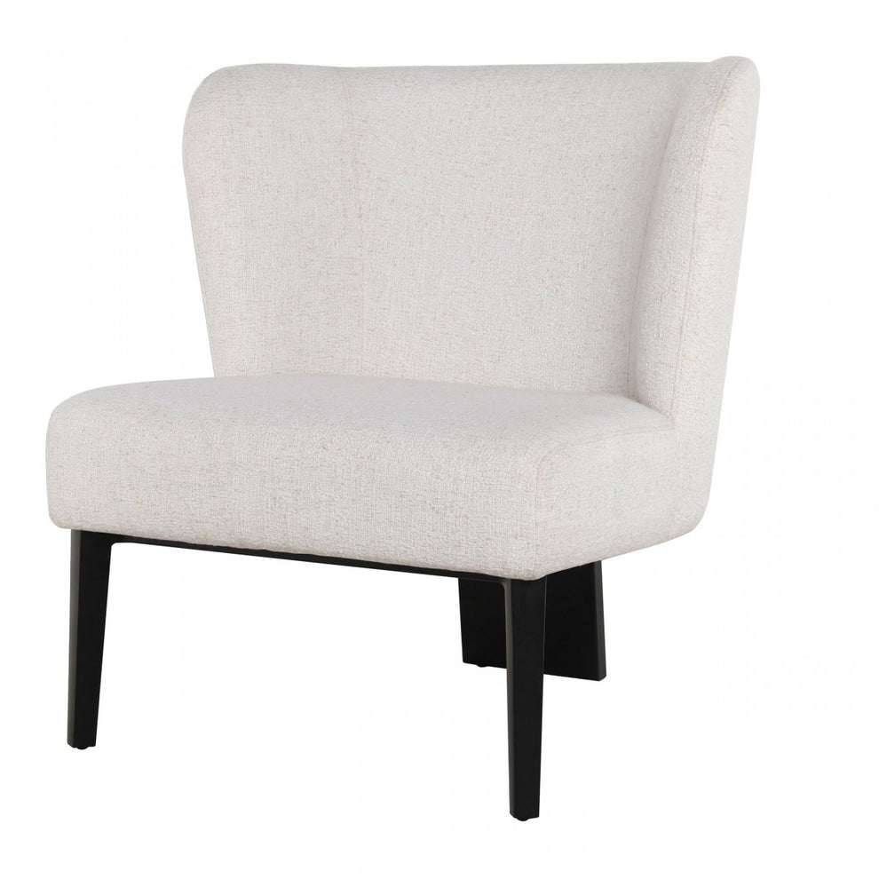 White Faux Leather Wingback Accent Chair By Homeroots | Accent Chairs | Modishstore - 2