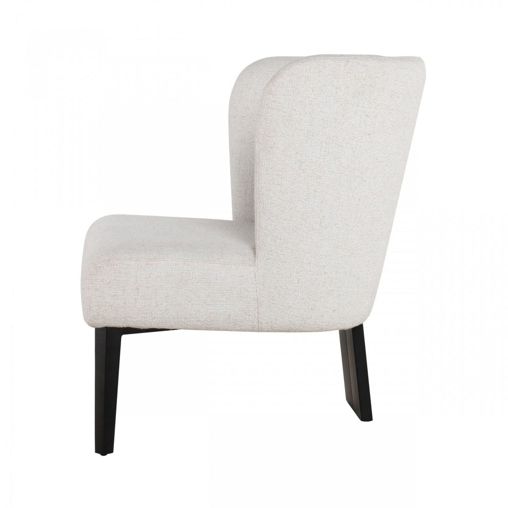 White Faux Leather Wingback Accent Chair By Homeroots | Accent Chairs | Modishstore - 4
