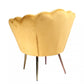 34" Modern Golden Seashell Accent Chair By Homeroots | Accent Chairs | Modishstore - 3