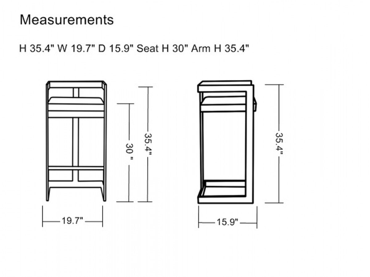 35" Black Velvet And Rosegold Low Back Bar Height Chair With Footrest By Homeroots | Bar Stools | Modishstore - 7