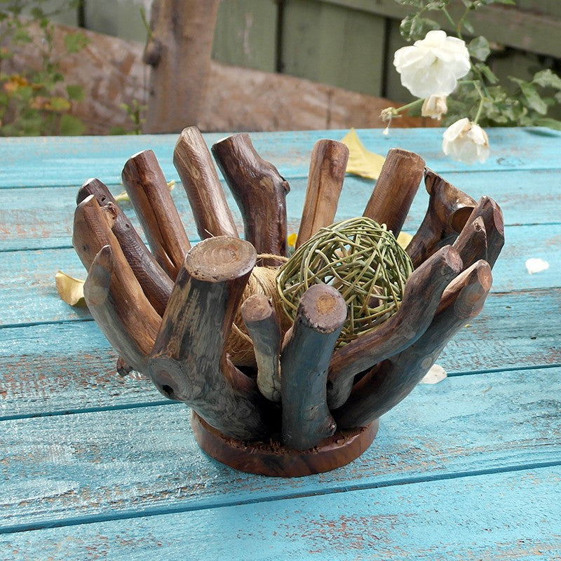 Garden Age Supply Harini Driftwood Branch Bowls - Set Of 2 | Decorative Bowls | Modishstore-3