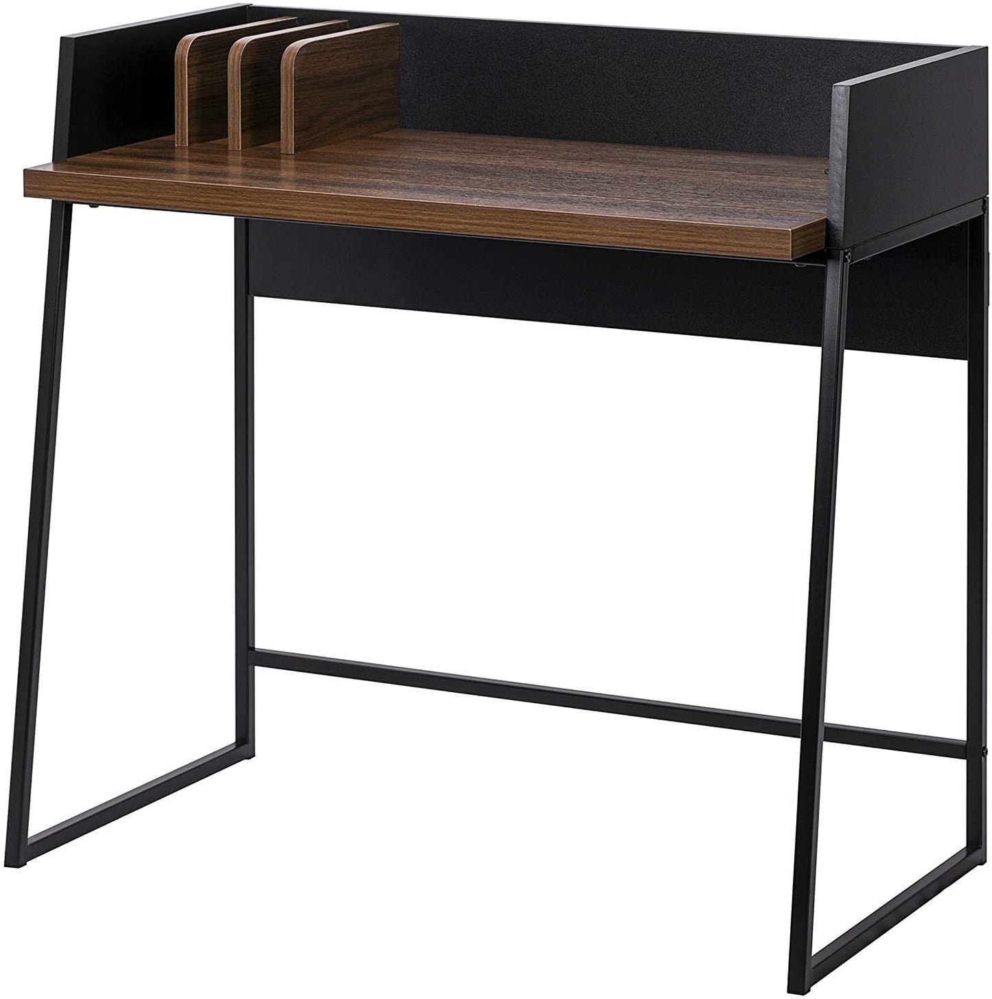 Contemporary Brown and Black Computer And Writing Desk By Homeroots | Desks | Modishstore - 2