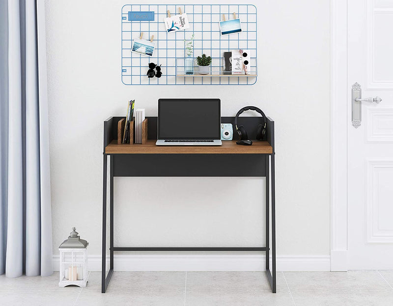 Contemporary Brown and Black Computer And Writing Desk By Homeroots | Desks | Modishstore