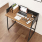 Contemporary Brown and Black Computer And Writing Desk with USB Port By Homeroots | Desks | Modishstore - 2