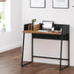 Contemporary Brown and Black Computer And Writing Desk with USB Port By Homeroots | Desks | Modishstore - 5
