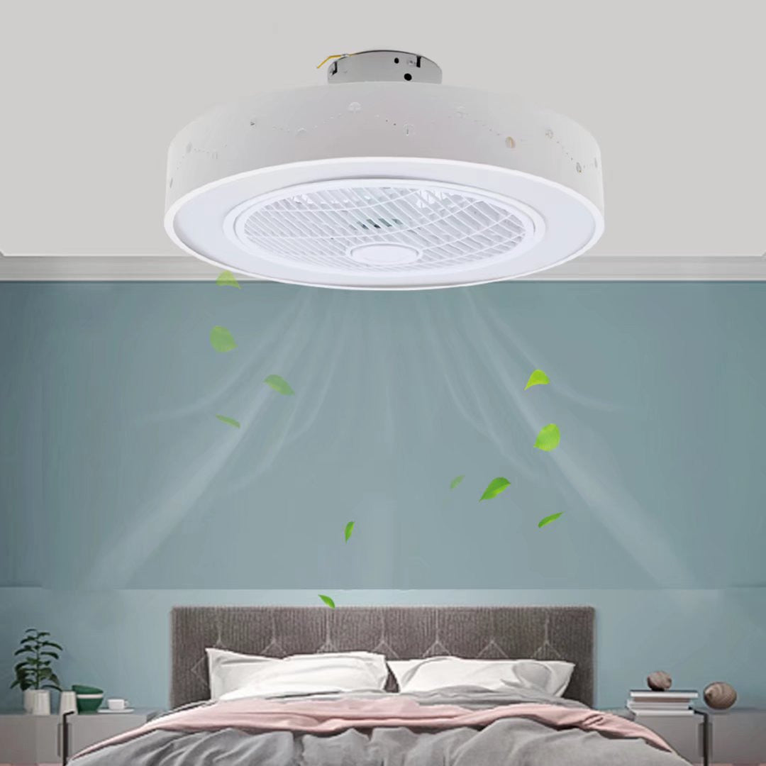 Modern White Ceiling Fan and Light By Homeroots | Ceiling Lamps | Modishstore