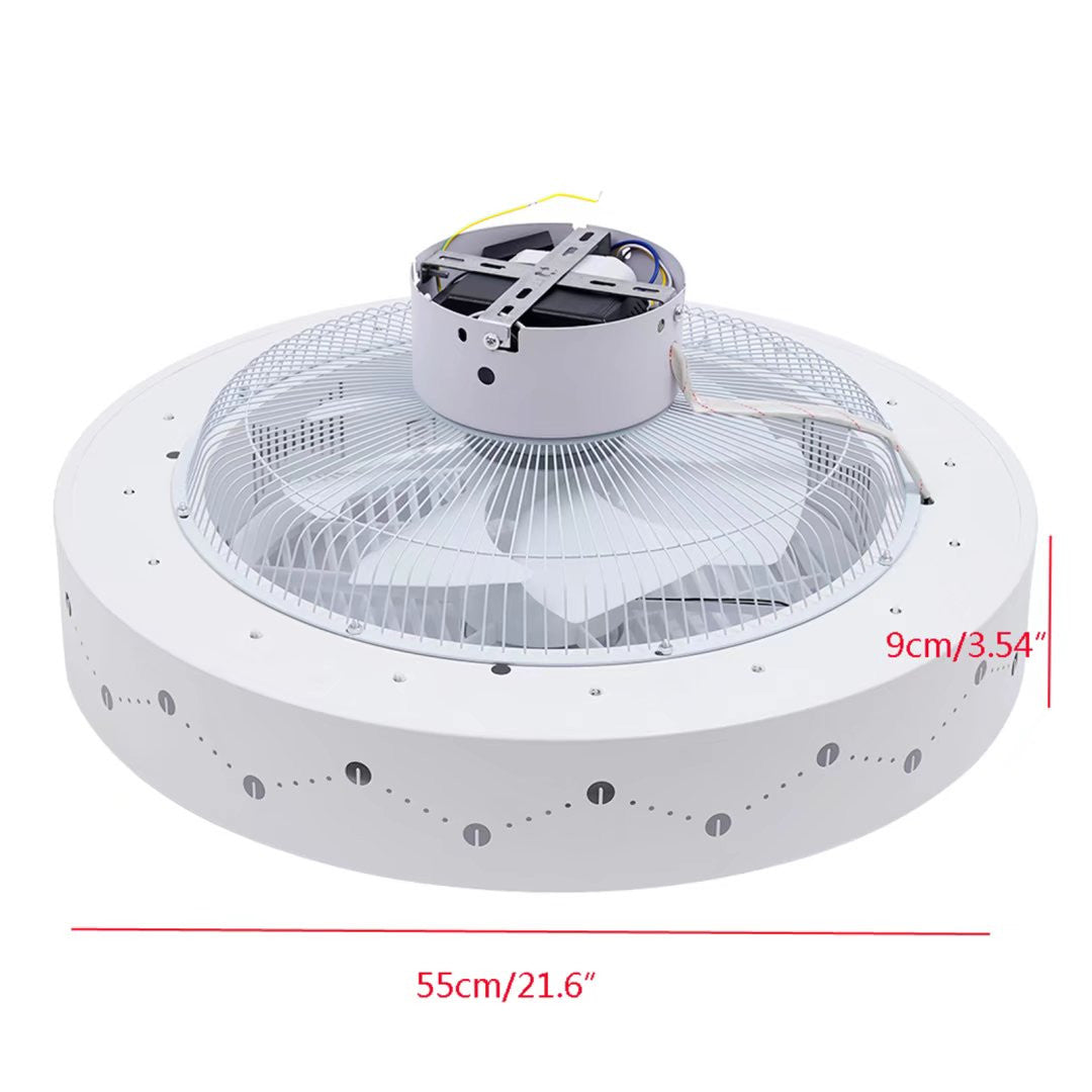 Modern White Ceiling Fan and Light By Homeroots | Ceiling Lamps | Modishstore - 4