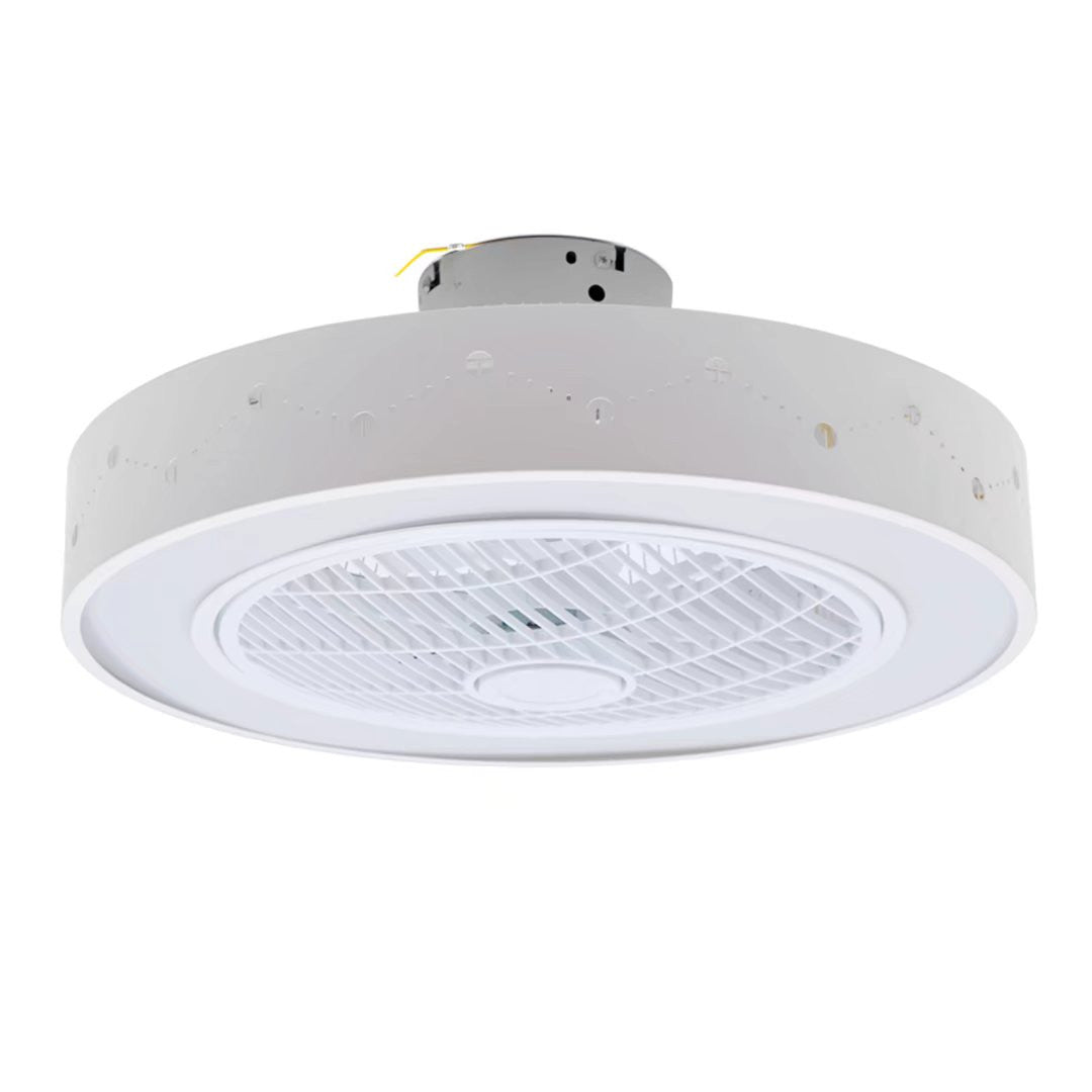 Modern White Ceiling Fan and Light By Homeroots | Ceiling Lamps | Modishstore - 5