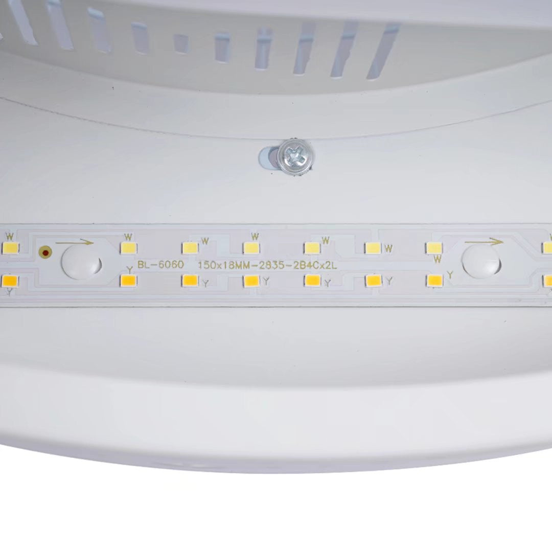 Modern White Ceiling Fan and Light By Homeroots | Ceiling Lamps | Modishstore - 7