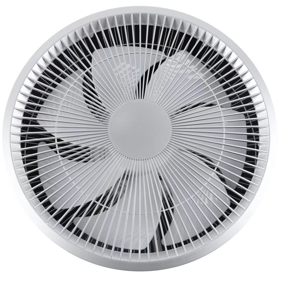 White Stylish LED Ceiling Lamp And Fan By Homeroots | Ceiling Lamps | Modishstore - 7