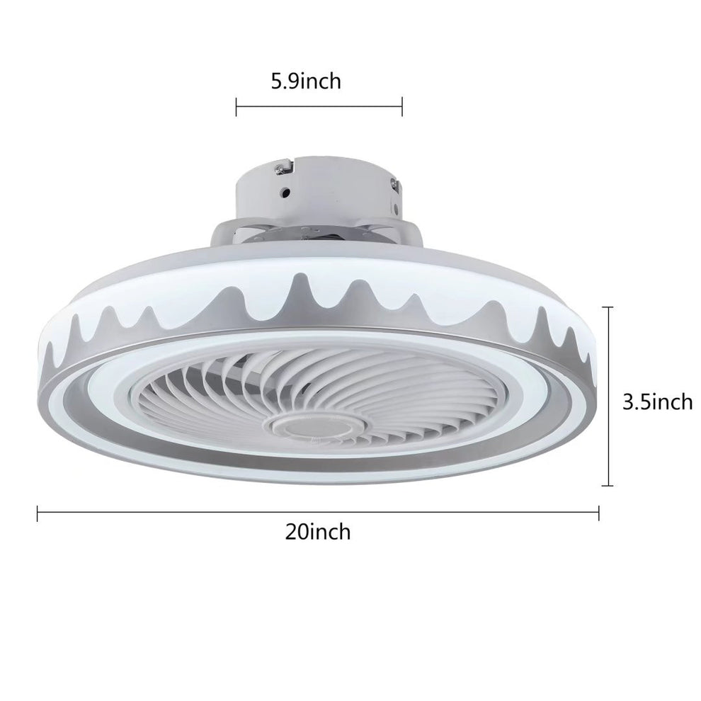 Contemporary Ceiling Fan and Light By Homeroots | Ceiling Lamps | Modishstore - 5