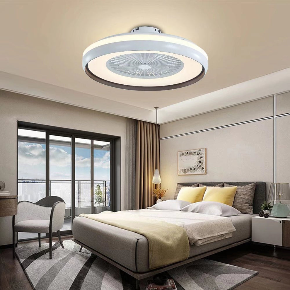 Minimalist LED Light With Ceiling Fan By Homeroots | Ceiling Lamps | Modishstore - 2