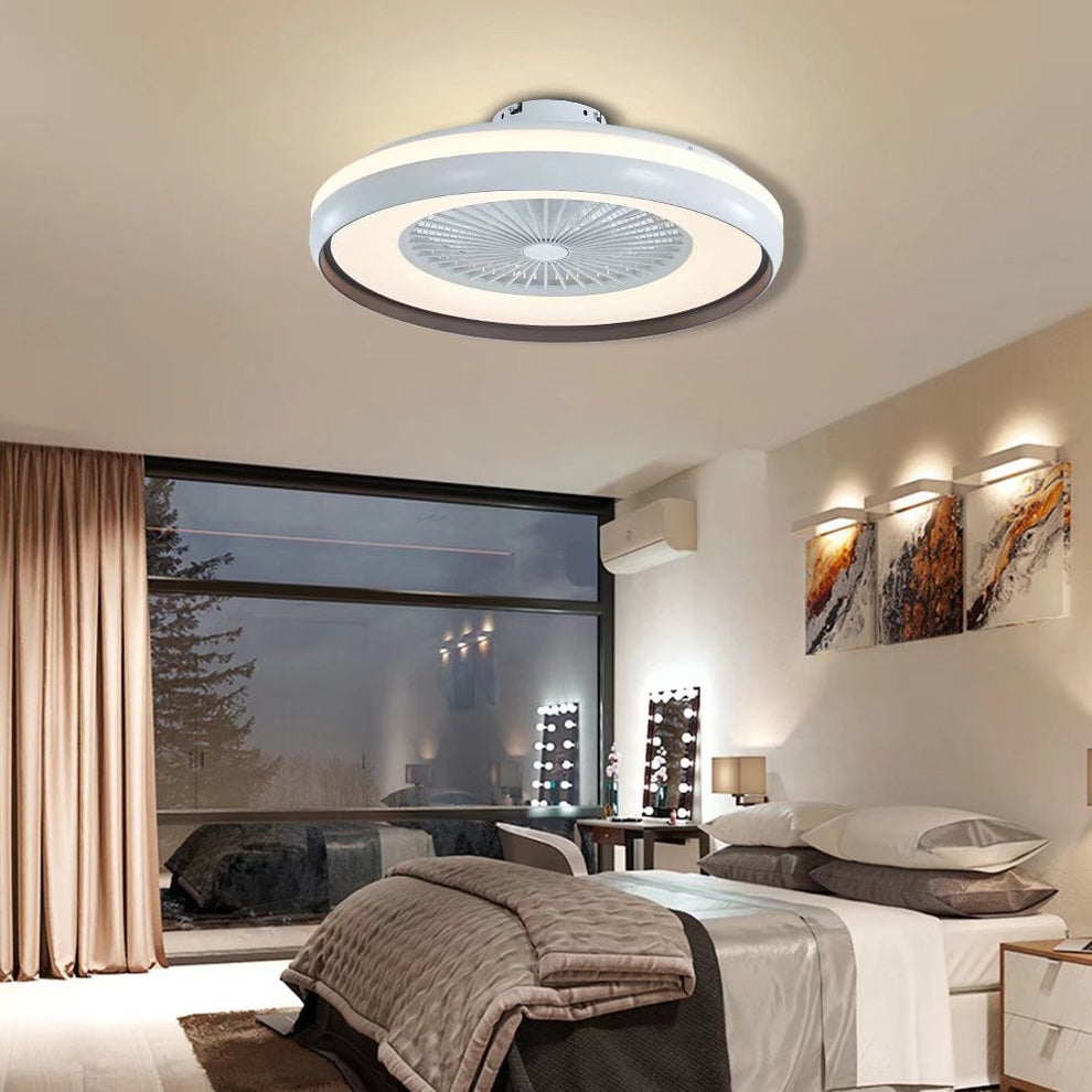 Minimalist LED Light With Ceiling Fan By Homeroots | Ceiling Lamps | Modishstore - 3