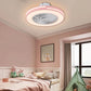 Compact Pink LED Ceiling Fan and Light By Homeroots | Ceiling Lamps | Modishstore