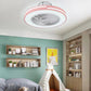 Compact Pink LED Ceiling Fan and Light By Homeroots | Ceiling Lamps | Modishstore - 2
