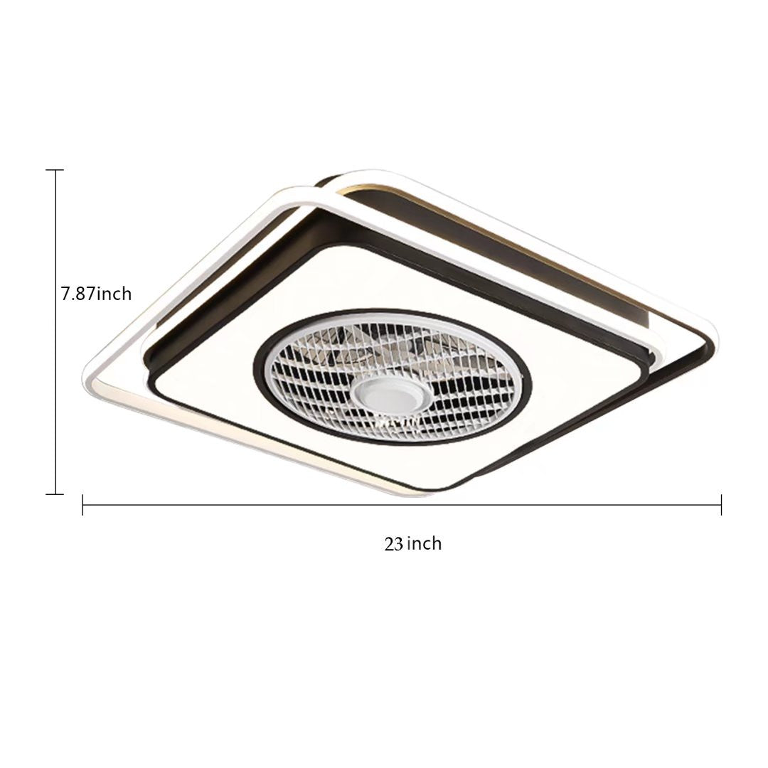 Modern White And Black Ceiling Lamp And Fan By Homeroots | Ceiling Lamps | Modishstore - 5