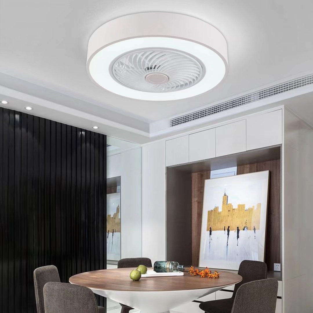 Contemporary White Ceiling Lamp And Fan By Homeroots | Ceiling Lamps | Modishstore