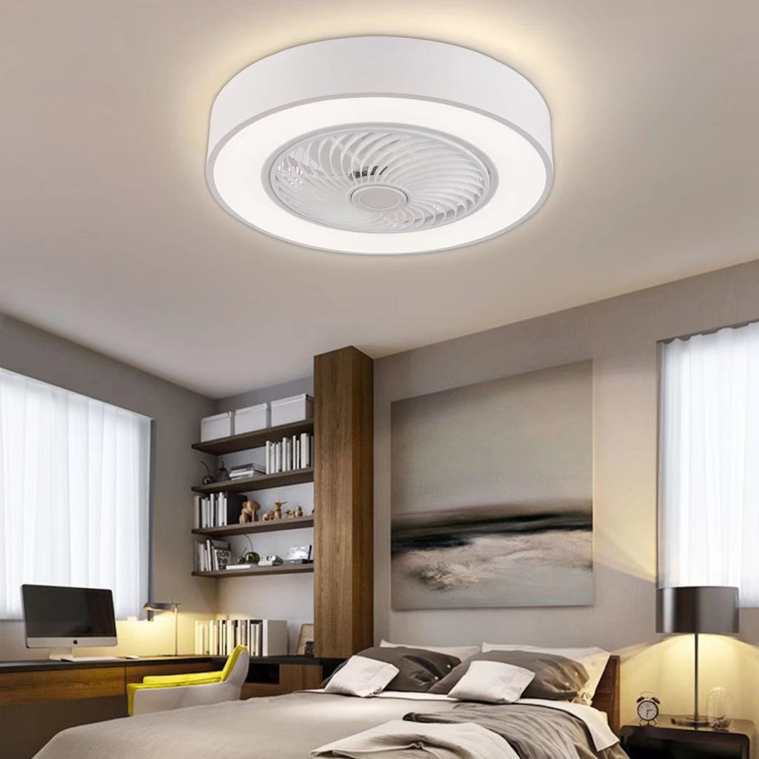Contemporary White Ceiling Lamp And Fan By Homeroots | Ceiling Lamps | Modishstore - 2