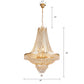 Classy Glam Gold Faux Crystal Chandelier By Homeroots | Chandeliers | Modishstore - 4