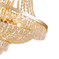 Classy Glam Gold Faux Crystal Chandelier By Homeroots | Chandeliers | Modishstore - 9