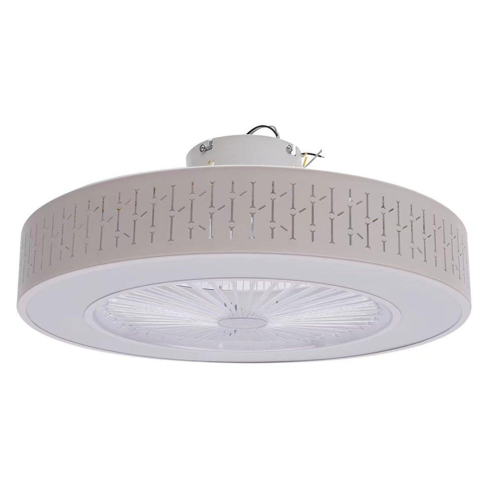 White Luxurious Ceiling Fan and Light By Homeroots | Ceiling Lamps | Modishstore - 5