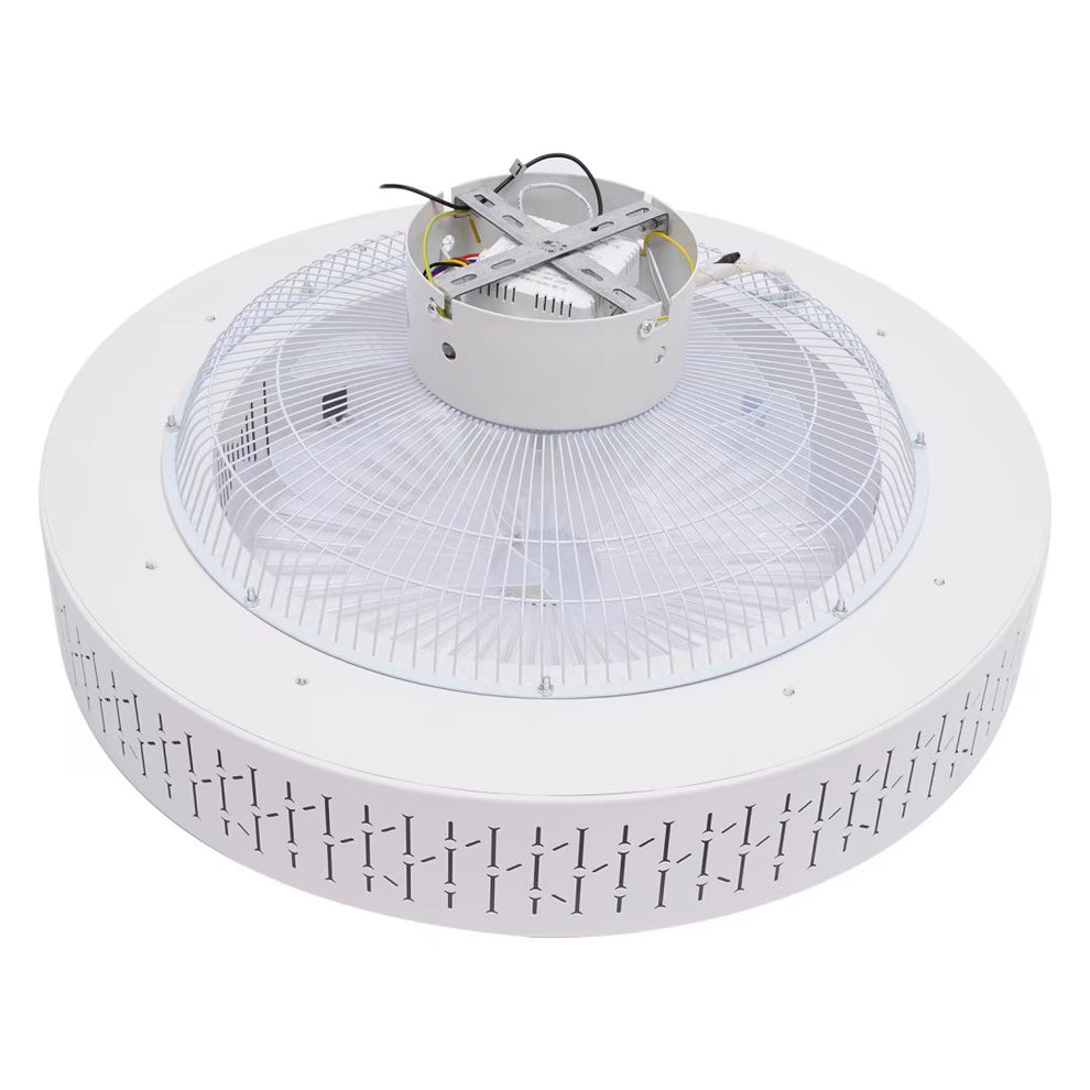 White Luxurious Ceiling Fan and Light By Homeroots | Ceiling Lamps | Modishstore - 6