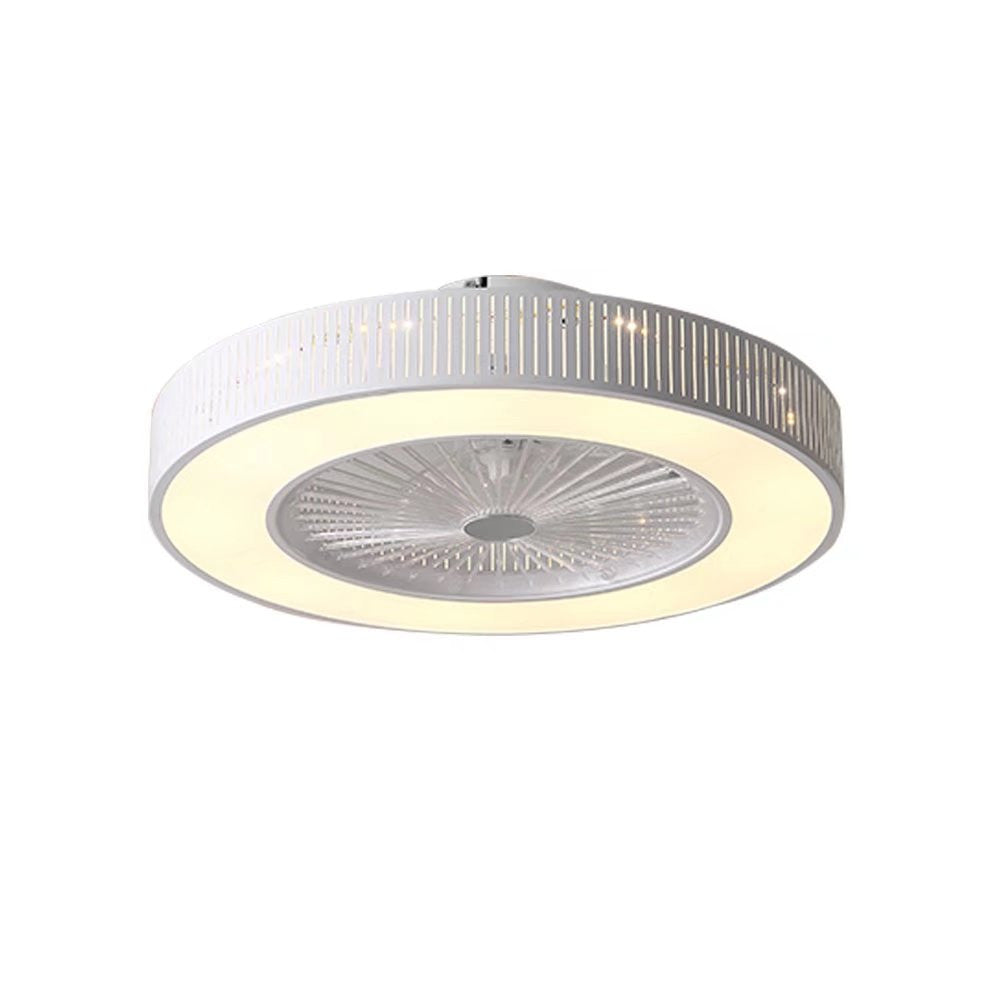 Classy Ceiling Fan And Round LED Lamp By Homeroots | Ceiling Lamps | Modishstore - 6