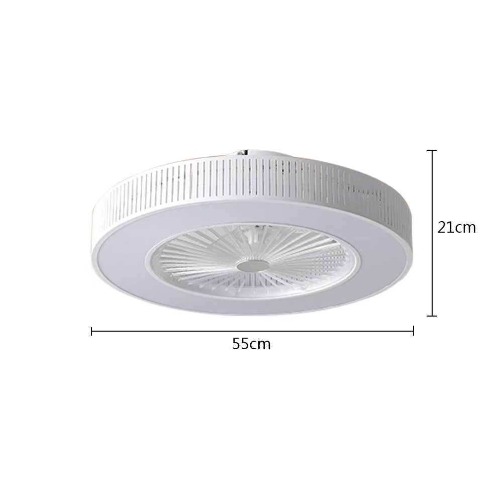 Classy Ceiling Fan And Round LED Lamp By Homeroots | Ceiling Lamps | Modishstore - 8