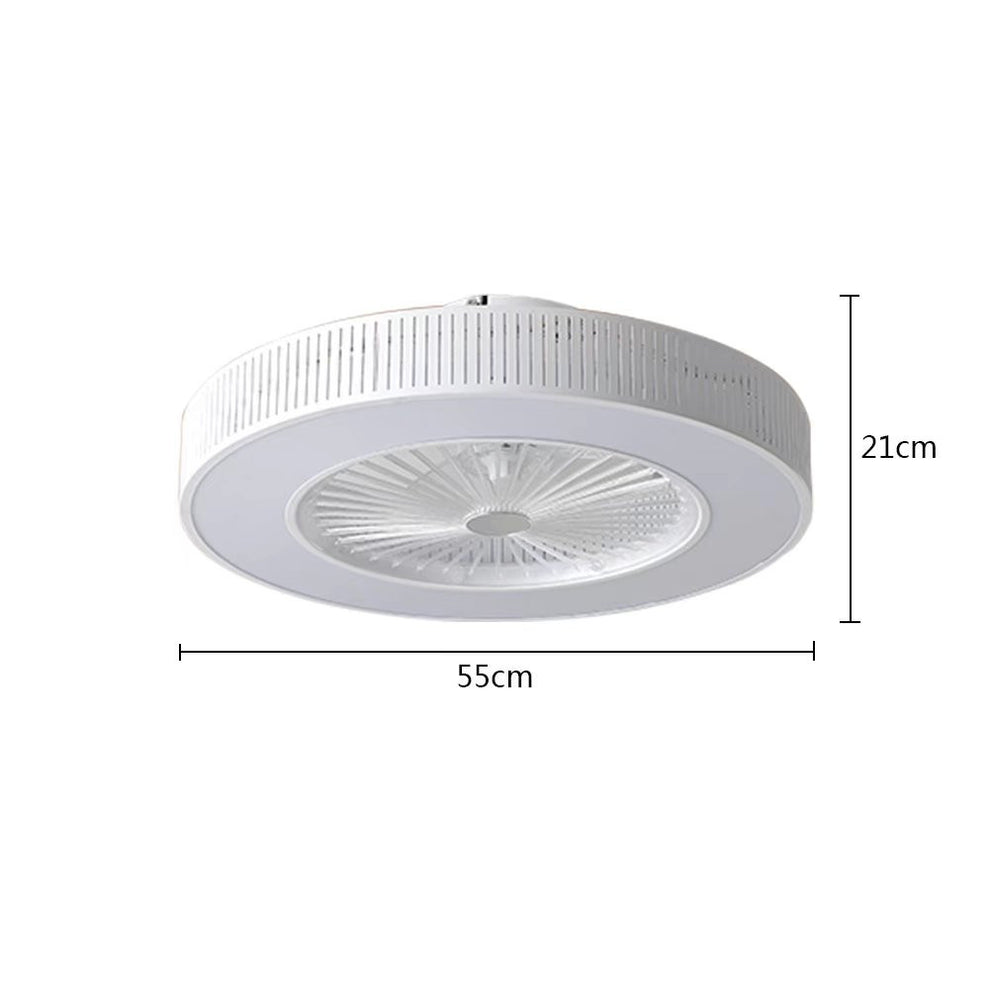 Classy Ceiling Fan And Round LED Lamp By Homeroots | Ceiling Lamps | Modishstore - 8