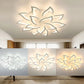White Contemporary Lotus Petal LED Ceiling Light By Homeroots | Chandeliers | Modishstore - 5