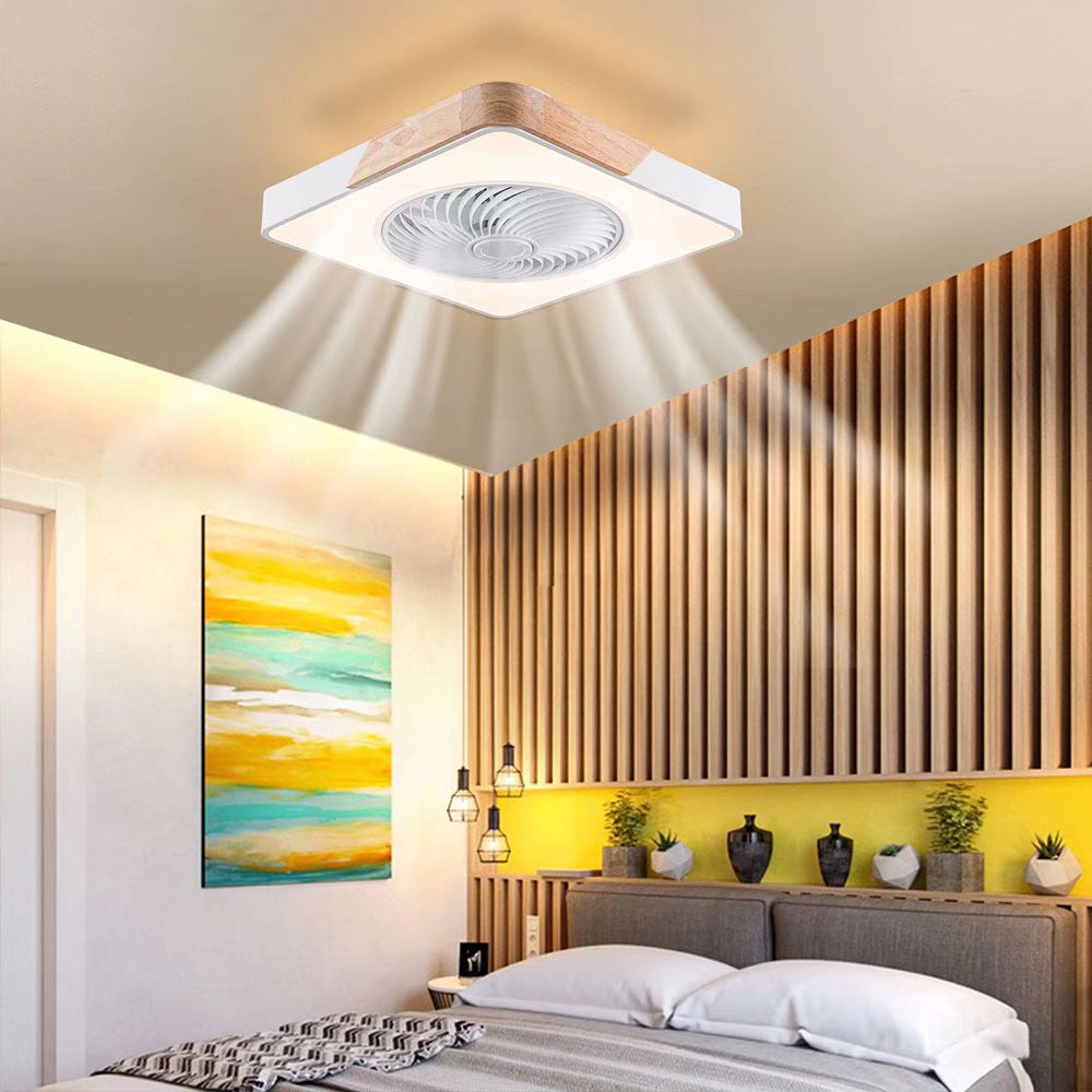 Compact Ceiling Lamp And Fan With Remote By Homeroots | Ceiling Lamps | Modishstore