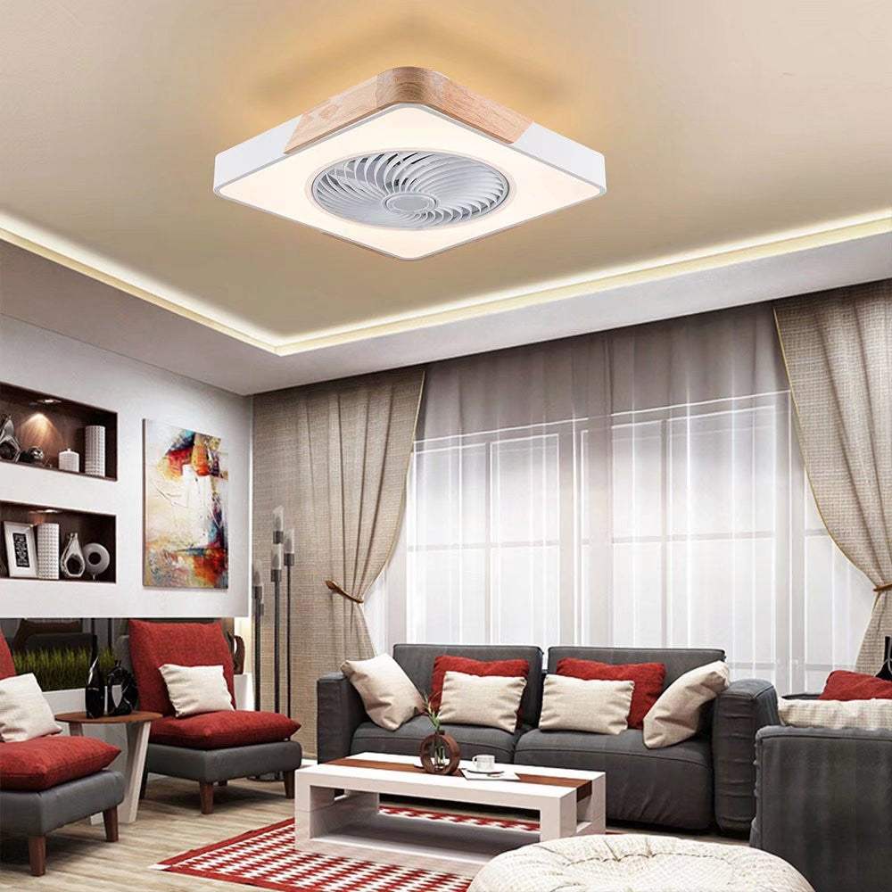 Compact Ceiling Lamp And Fan With Remote By Homeroots | Ceiling Lamps | Modishstore - 2