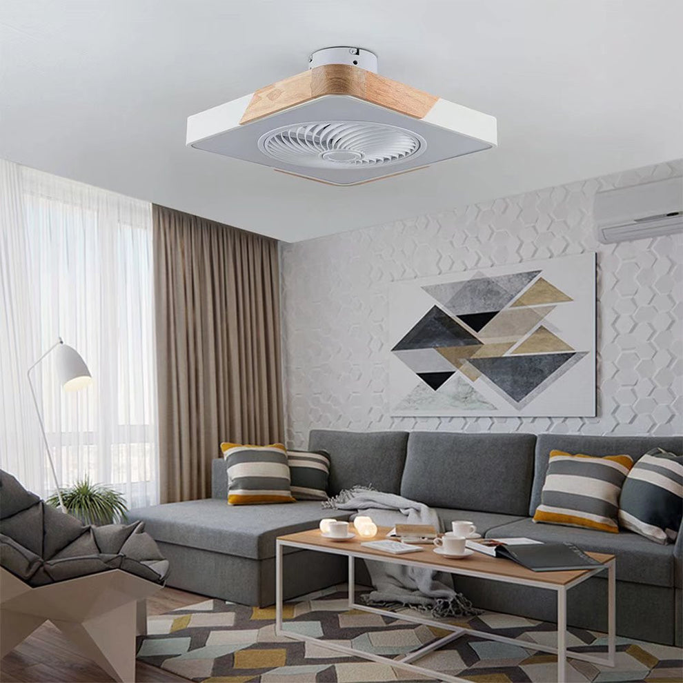 Compact Ceiling Lamp And Fan With Remote By Homeroots | Ceiling Lamps | Modishstore - 4