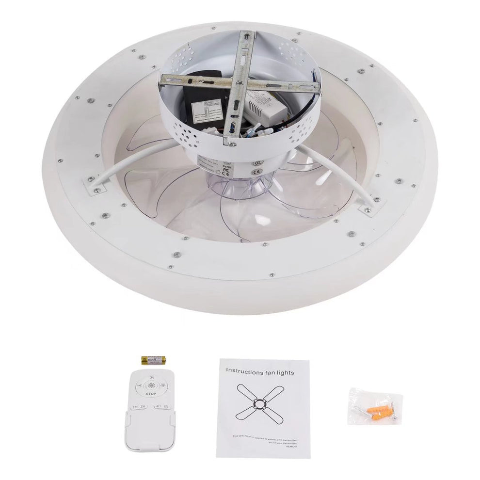 Minimalist Ceiling Fan and Light By Homeroots | Ceiling Lamps | Modishstore - 5