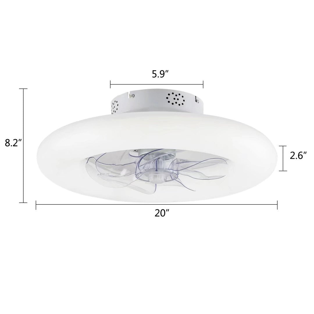 Minimalist Ceiling Fan and Light By Homeroots | Ceiling Lamps | Modishstore - 7