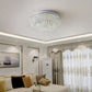 Luxurious Ceiling Mount Faux Crystal Round Chandelier By Homeroots | Chandeliers | Modishstore - 4