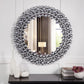 Round Diamond Jeweled Wall Mirror By Homeroots | Mirrors | Modishstore - 7