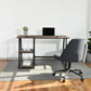 Modern Geo Oak Home Office Table With Storage Shelves By Homeroots | Desks | Modishstore - 3
