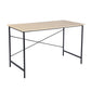 Modern Geo Oak Finish Work and Study Computer Table By Homeroots | Desks | Modishstore - 5