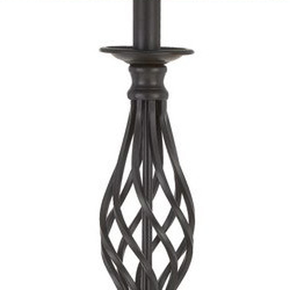 Set of Three Retro Metal Floor and Table Lamp Set By Homeroots | Table Lamps | Modishstore - 3