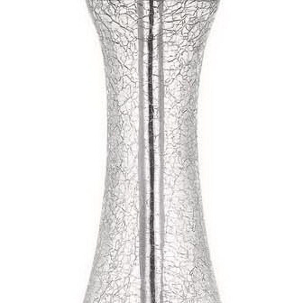 Set of Two 27" Glass And Steel Table Lamps By Homeroots | Table Lamps | Modishstore - 4