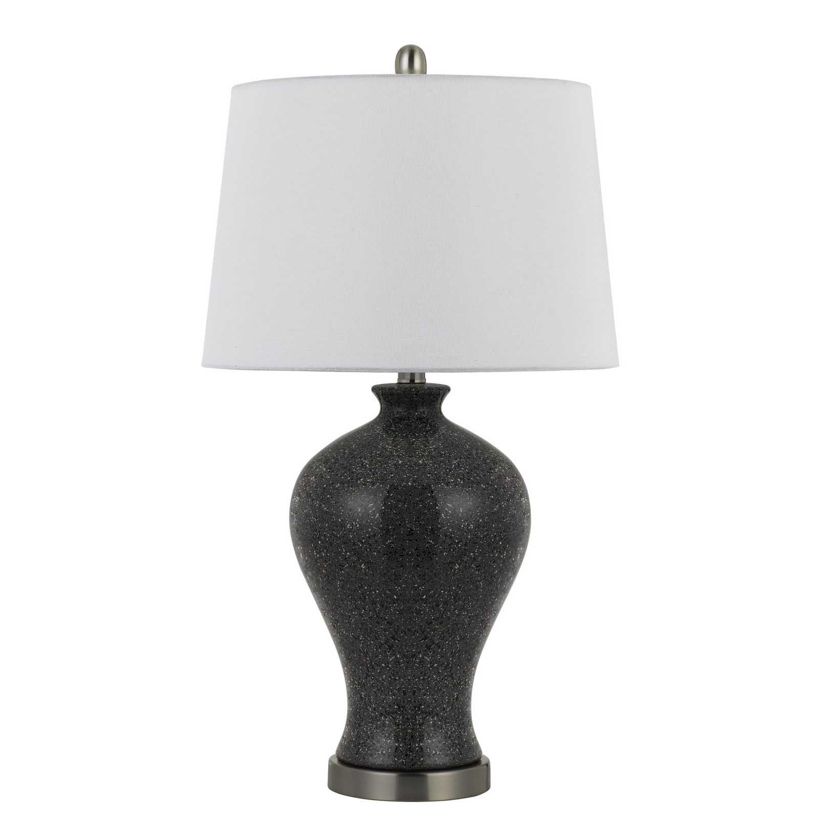 Set of Two 27” Ceramic And Marble Table Lamps By Homeroots | Table Lamps | Modishstore