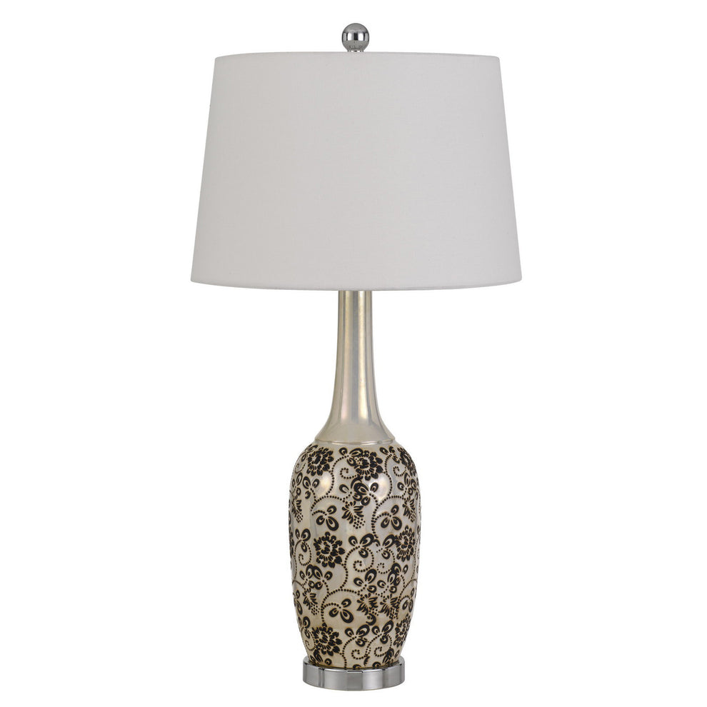 Set of Two 30” Stylish Ceramic Pearl Table Lamp By Homeroots | Table Lamps | Modishstore - 2