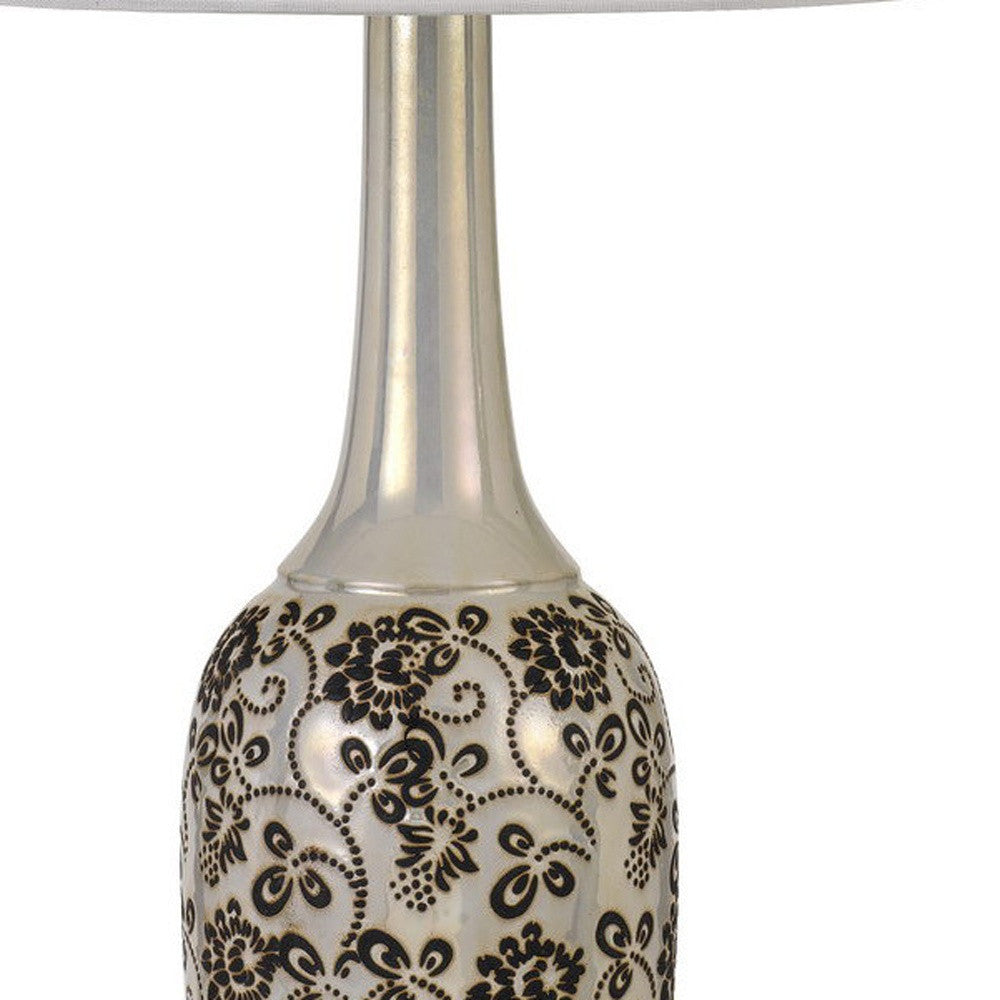 Set of Two 30” Stylish Ceramic Pearl Table Lamp By Homeroots | Table Lamps | Modishstore - 3